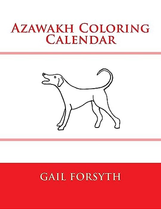 Azawakh Coloring Calendar-..