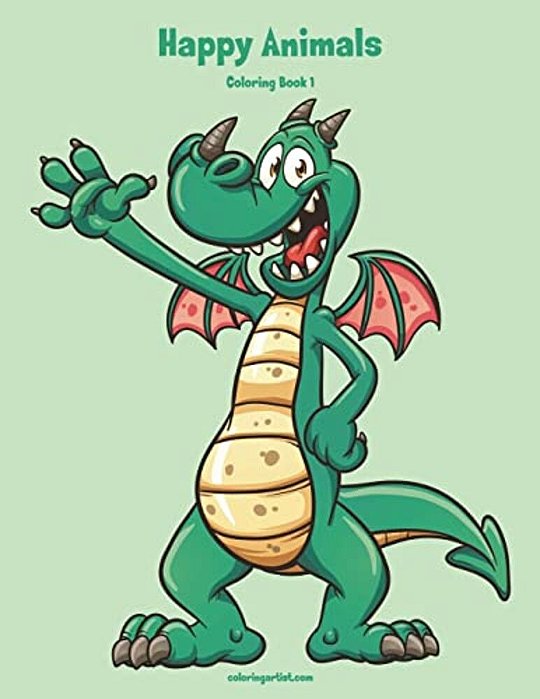 Happy Animals Coloring Book 1-..