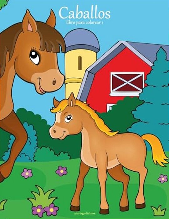 Caballos Libro Para Colorear 1-..