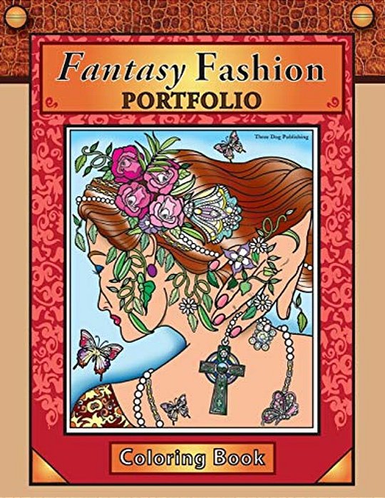 Fantasy Fashion Portfolio: Coloring Book-..
