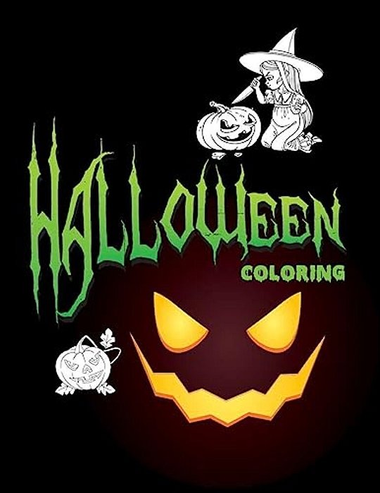 Halloween Coloring: Halloween Coloring For Girls, Kids-..