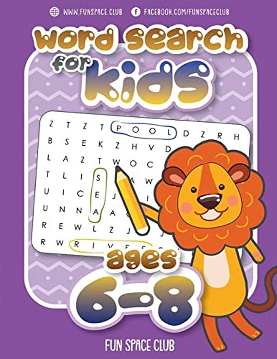 Word Search For Kids Ages 6-8: Word Search Puzzles For Kids Activity Books Ages 6-8 Grade Level 1 - 3-..