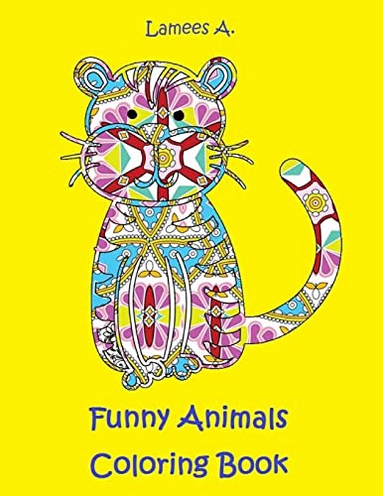 Funny Animals Coloring Book For Kids-..