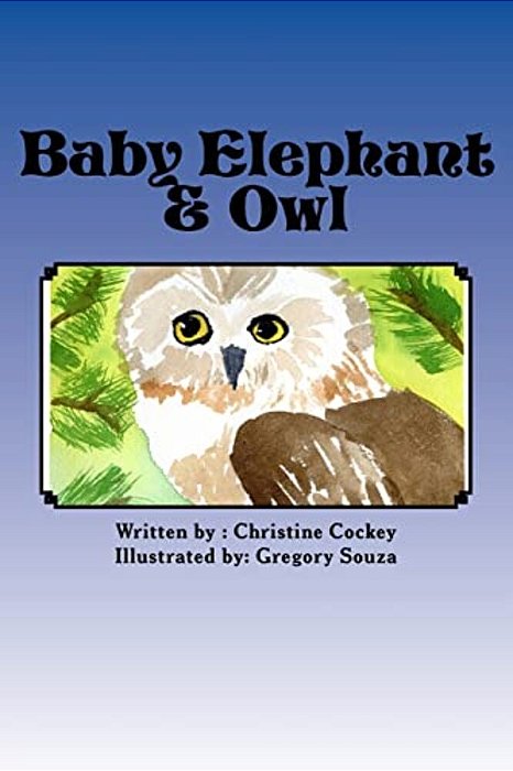 Baby Elephant & Owl-..