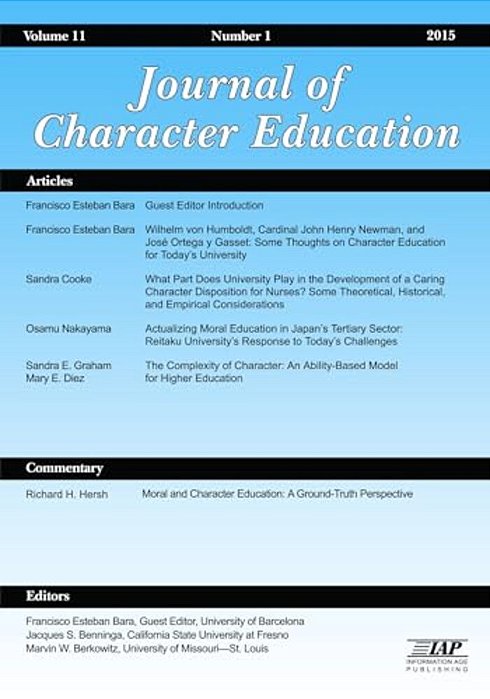 Journal Of Character Education Vol 11 Issue 1-..