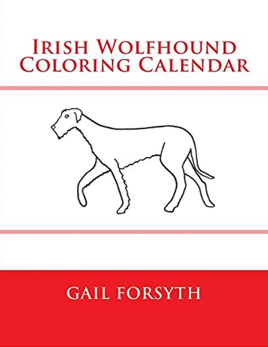Irish Wolfhound Coloring Calendar-..