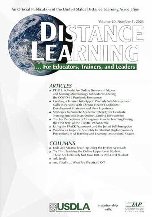 Distance Learning Vol 20 Issue 1-..