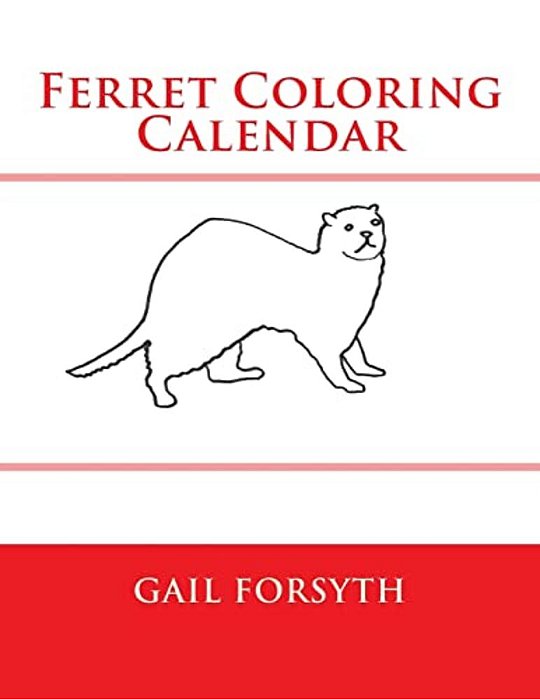 Ferret Coloring Calendar-..