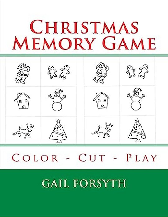 Christmas Memory Game: Color - Cut - Play-..