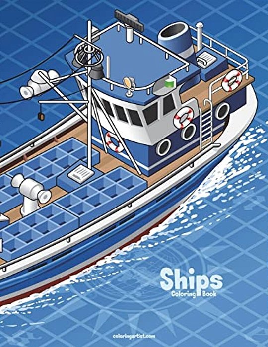 Ships Coloring Book 1-..