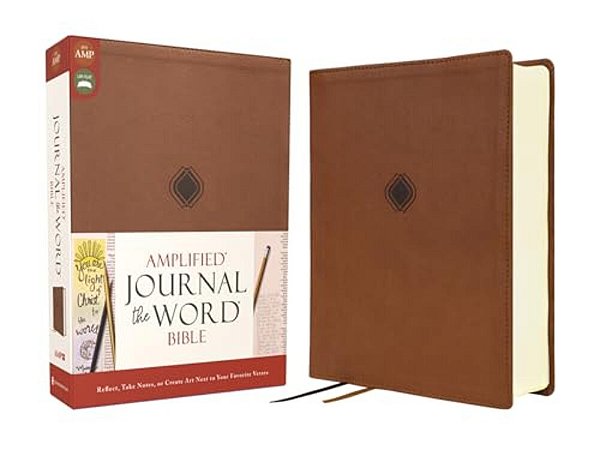 Amplified Journal The Word Bible, Leathersoft, Brown: Reflect, Take Notes, Or Create Art Next To Your Favorite Verses-..