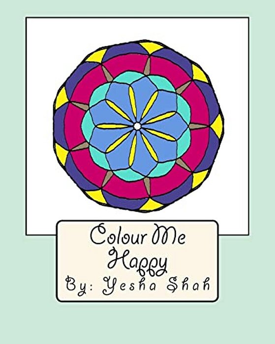 Colour Me Happy: Colour Your Way Into A Stress-Free Zone With Symmetrical Tiles And Flowers. -..