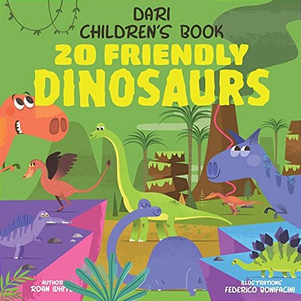 Dari Children's Book: 20 Friendly Dinosaurs-..