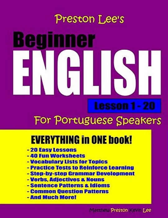 Preston Lee's Beginner English Lesson 1 - 20 For Portuguese Speakers-..
