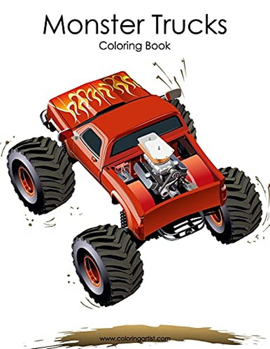 Monster Trucks Coloring Book 1-..