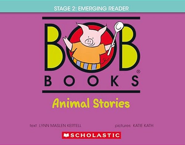 Bob Books - Animal Stories Hardcover Bind-Up Phonics, Ages 4 And Up, Kindergarten (Stage 2: Emerging Reader)-..