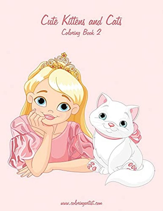Cute Kittens And Cats Coloring Book 2-..