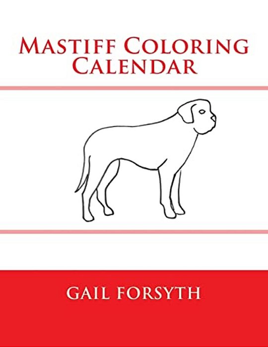 Mastiff Coloring Calendar-..