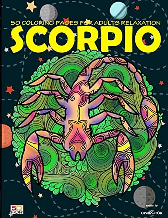 Scorpio 50 Coloring Pages For Adults Relaxation-..