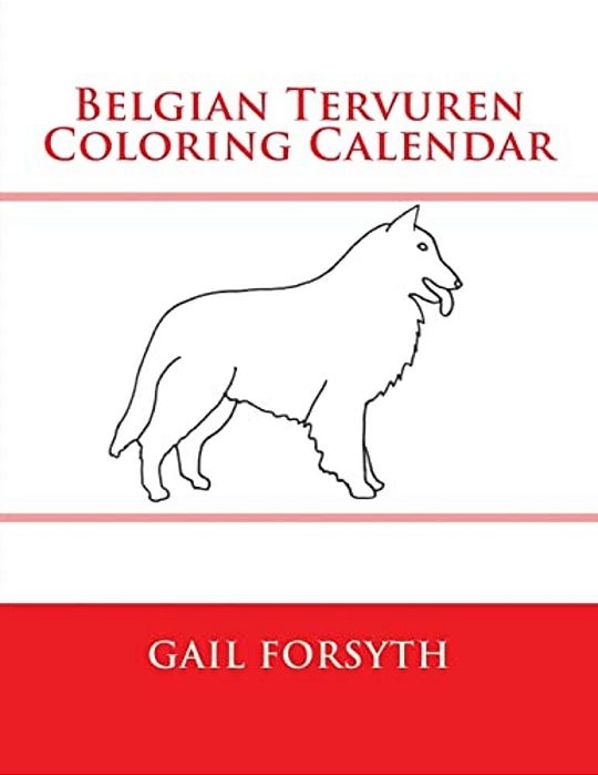 Belgian Tervuren Coloring Calendar-..