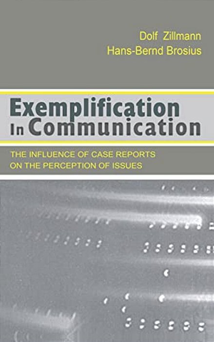 Exemplification In Communication: The Influence Of Case Reports On The Perception Of Issues-..