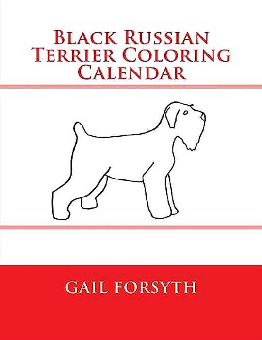 Black Russian Terrier Coloring Calendar-..
