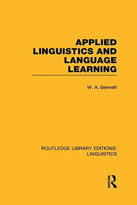 Applied Linguistics And Language Learning-..