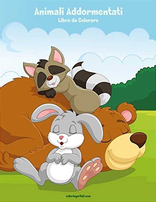 Animali Addormentati Libro Da Colorare 1-..