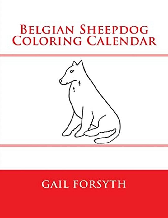 Belgian Sheepdog Coloring Calendar-..