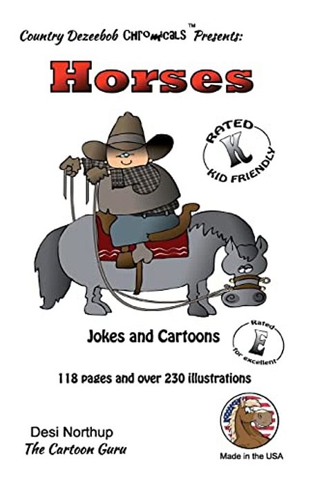 Horses -- Jokes And Cartoons: In Black + White-..