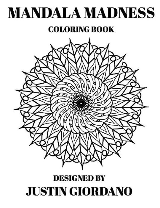 Mandala Madness Coloring Book-..
