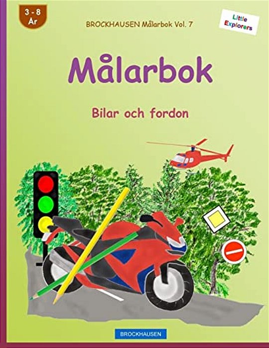 Brockhausen Målarbok Vol. 7 - Målarbok: Bilar Och Fordon-..