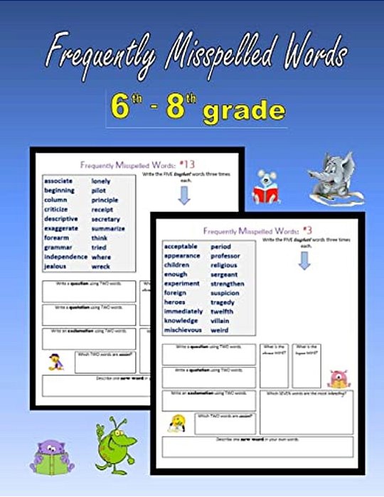Frequently Misspelled Words (6Th Grade - 8Th Grade)-..