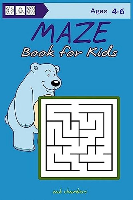 Maze Book For Kids Ages 4-6-..