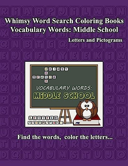 Whimsy Word Search Vocabulary Words: Middle School-..