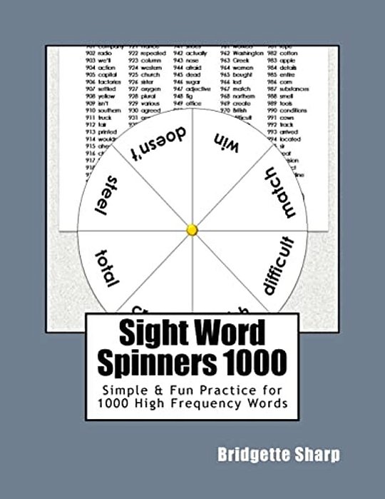 Sight Word Spinners 1000: Simple & Fun Practice For 1000 High Frequency Words-..