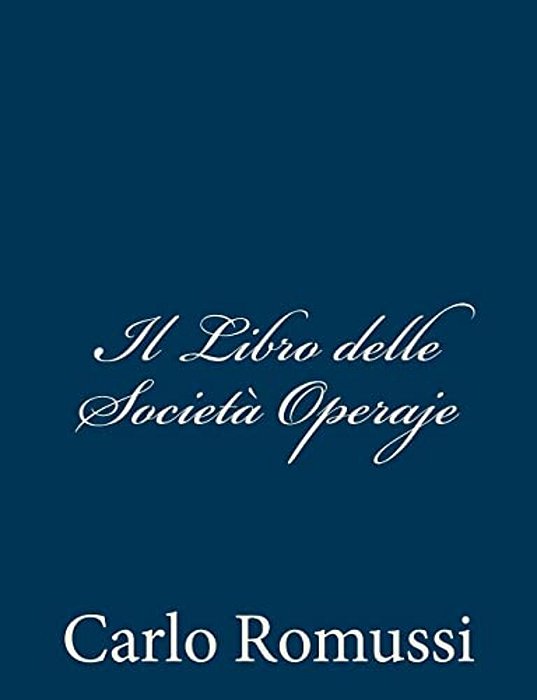 Il Libro Delle Società Operaje-..