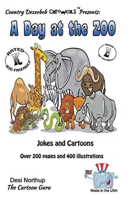 A Day At The Zoo - Jokes And Cartoons In Black And White: Zoo Animal Jokes In Black And White-..