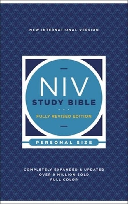 Niv Study Bible, Fully Revised Edition, Personal Size, Hardcover, Red Letter, Comfort Print-..