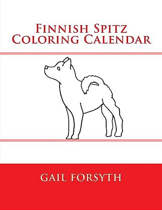 Finnish Spitz Coloring Calendar-..