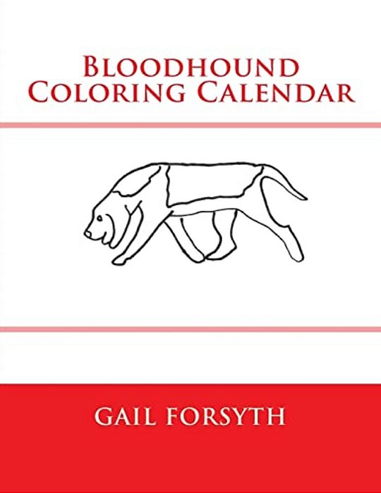 Bloodhound Coloring Calendar-..
