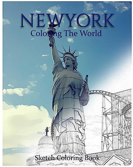 New York Coloring The World: Sketch Coloring Book-..