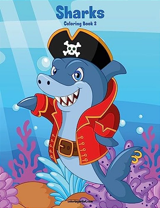 Sharks Coloring Book 2-..