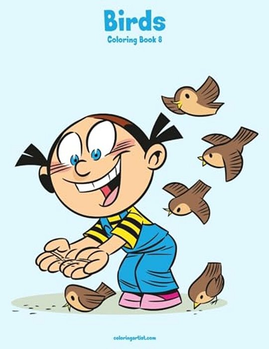 Birds Coloring Book 8-..