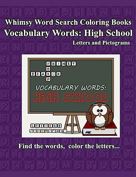 Whimsy Word Search Vocabulary Words: High School-..