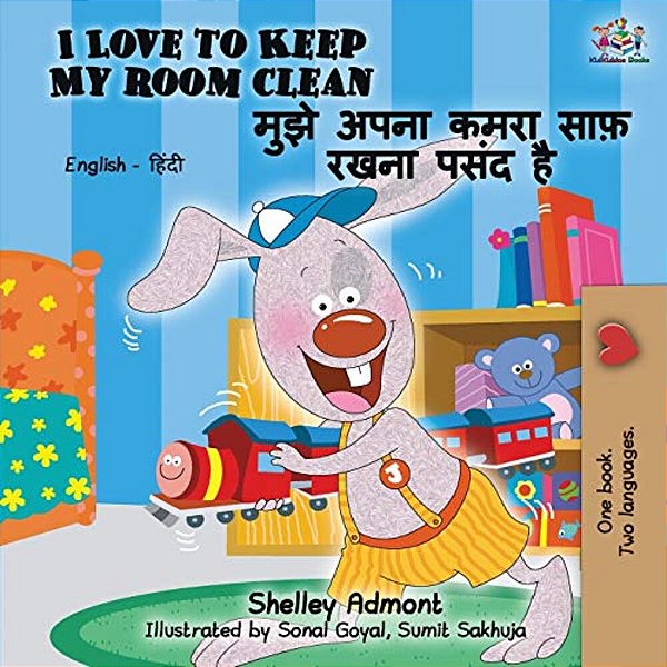 I Love To Keep My Room Clean (English Hindi Bilingual Book)-..
