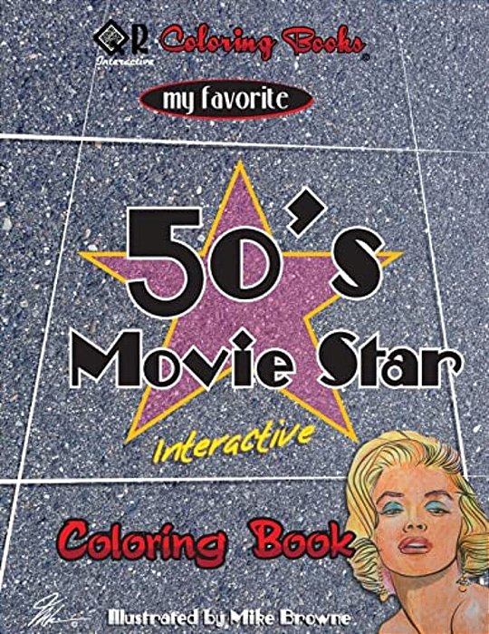 My Favorite 50'S Movie Star Coloring Book-..