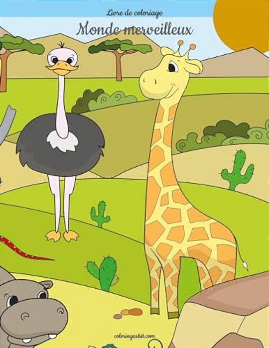 Livre De Coloriage Monde Merveilleux 1-..
