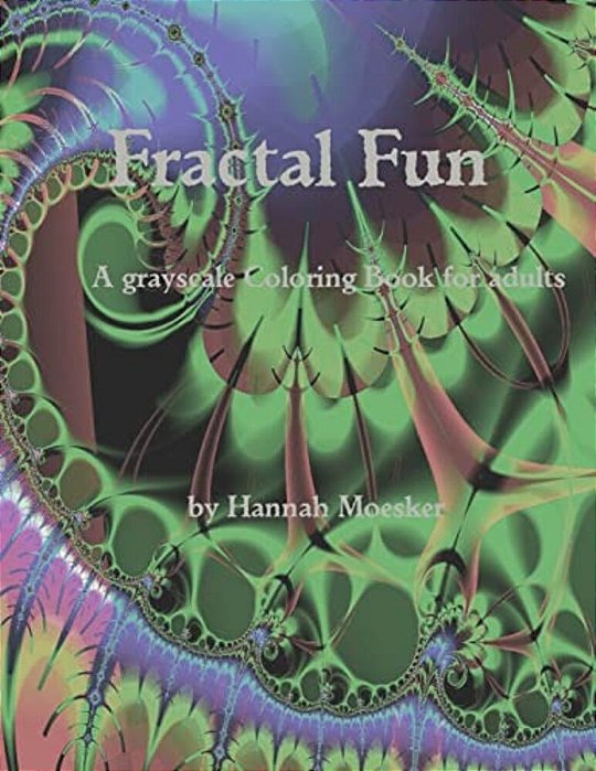 Fractal Fun: A Grayscale Coloring Book For Adults-..