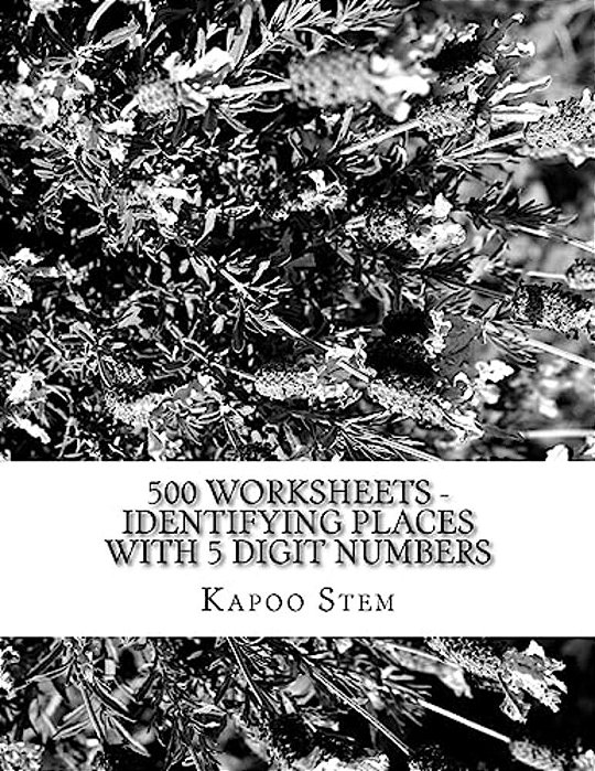 500 Worksheets - Identifying Places With 5 Digit Numbers: Math Practice Workbook-..